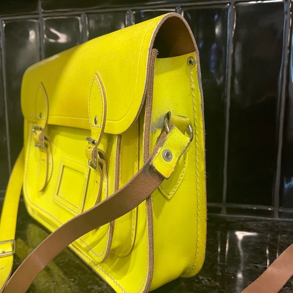 Neon Yellow Cambridge Satchel Company - Picture 6 of 10